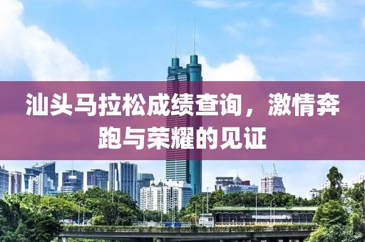 汕头马拉松成绩查询，激情奔跑与荣耀的见证