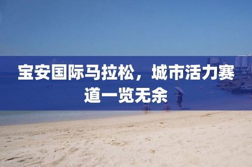 宝安国际马拉松，城市活力赛道一览无余