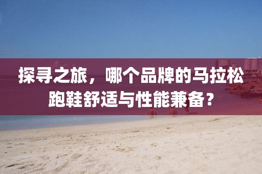 探寻之旅，哪个品牌的马拉松跑鞋舒适与性能兼备？