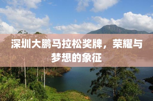 深圳大鹏马拉松奖牌，荣耀与梦想的象征