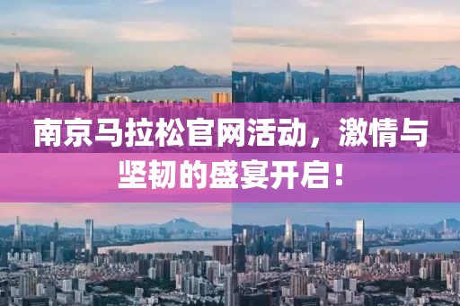 南京马拉松官网活动，激情与坚韧的盛宴开启！