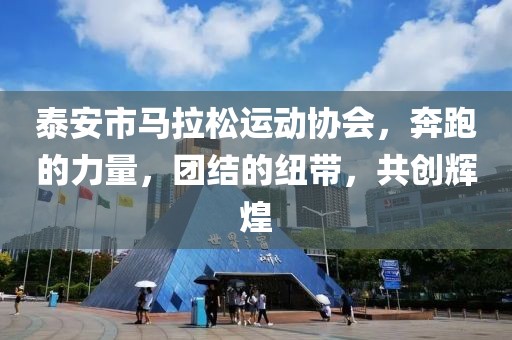 泰安市马拉松运动协会，奔跑的力量，团结的纽带，共创辉煌