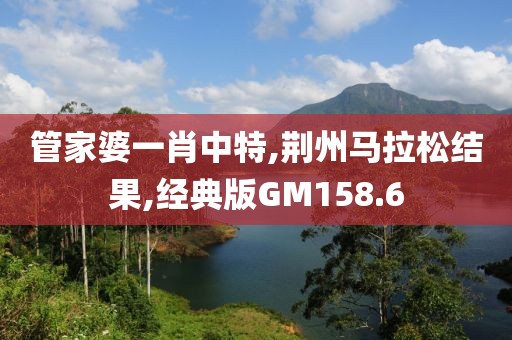 管家婆一肖中特,荆州马拉松结果,经典版GM158.6