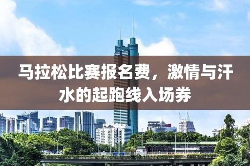马拉松比赛报名费，激情与汗水的起跑线入场券