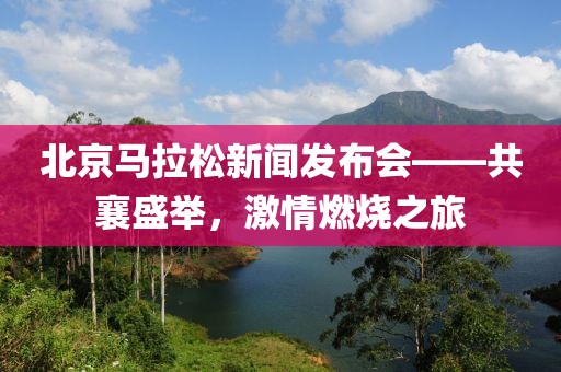 北京马拉松新闻发布会——共襄盛举，激情燃烧之旅