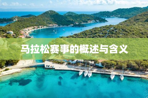 马拉松赛事的概述与含义