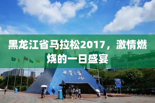 黑龙江省马拉松2017，激情燃烧的一日盛宴