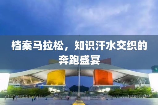 档案马拉松，知识汗水交织的奔跑盛宴