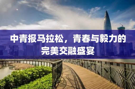 中青报马拉松，青春与毅力的完美交融盛宴