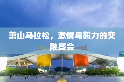 萧山马拉松，激情与毅力的交融盛会