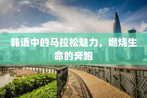 韩语中的马拉松魅力，燃烧生命的奔跑