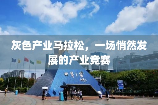 灰色产业马拉松，一场悄然发展的产业竞赛