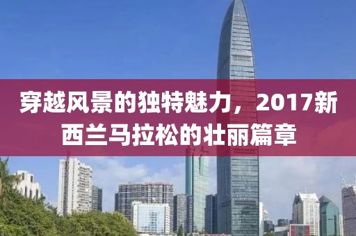 穿越风景的独特魅力，2017新西兰马拉松的壮丽篇章
