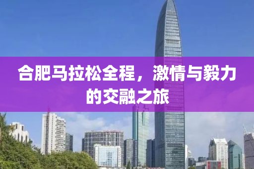 合肥马拉松全程，激情与毅力的交融之旅