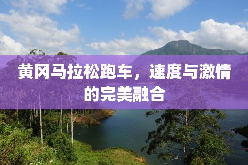 黄冈马拉松跑车，速度与激情的完美融合