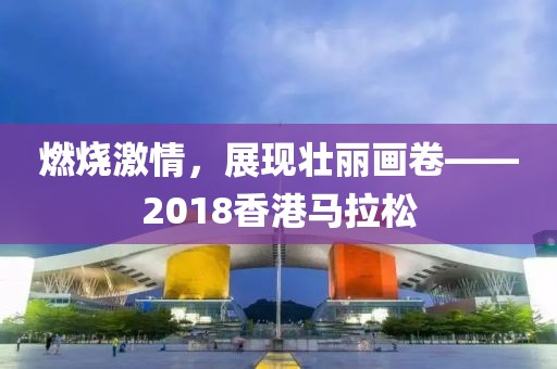 燃烧激情，展现壮丽画卷——2018香港马拉松