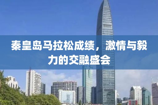 秦皇岛马拉松成绩，激情与毅力的交融盛会