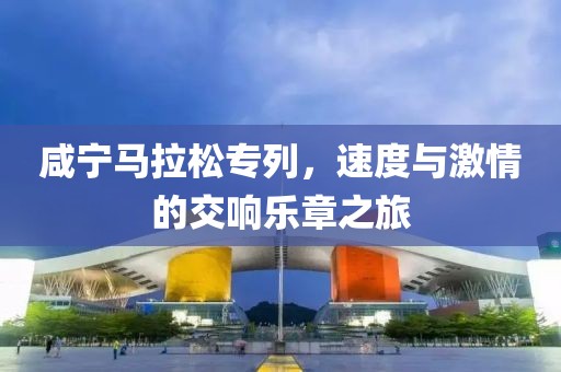 咸宁马拉松专列，速度与激情的交响乐章之旅