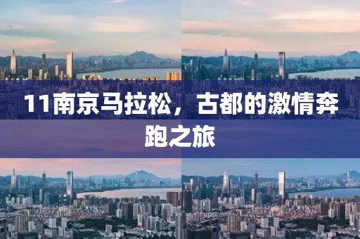 11南京马拉松，古都的激情奔跑之旅