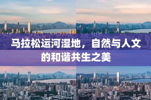 马拉松运河湿地，自然与人文的和谐共生之美