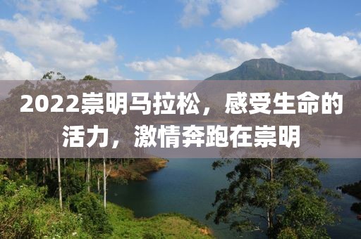 2022崇明马拉松，感受生命的活力，激情奔跑在崇明