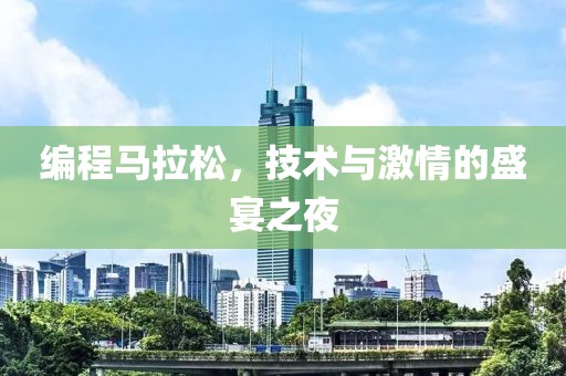 编程马拉松，技术与激情的盛宴之夜