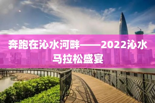 奔跑在沁水河畔——2022沁水马拉松盛宴