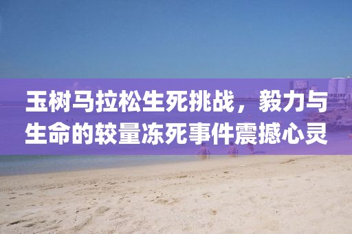 玉树马拉松生死挑战，毅力与生命的较量冻死事件震撼心灵