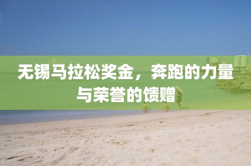无锡马拉松奖金，奔跑的力量与荣誉的馈赠