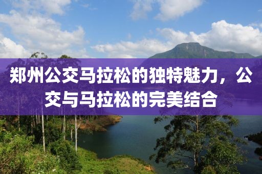郑州公交马拉松的独特魅力，公交与马拉松的完美结合
