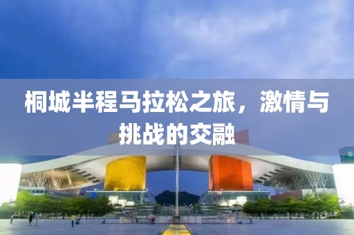 桐城半程马拉松之旅，激情与挑战的交融