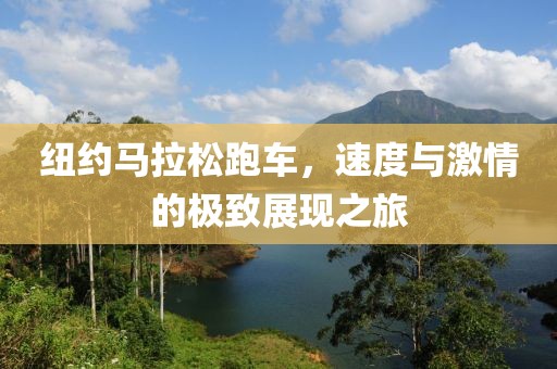 纽约马拉松跑车，速度与激情的极致展现之旅
