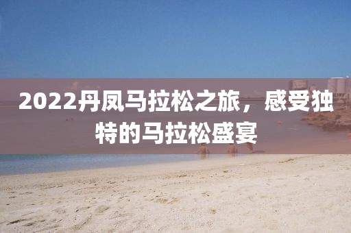 2022丹凤马拉松之旅，感受独特的马拉松盛宴