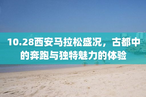10.28西安马拉松盛况，古都中的奔跑与独特魅力的体验