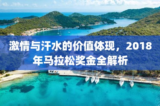激情与汗水的价值体现，2018年马拉松奖金全解析
