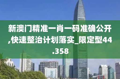 新澳门精准一肖一码准确公开,快速整治计划落实_限定型44.358