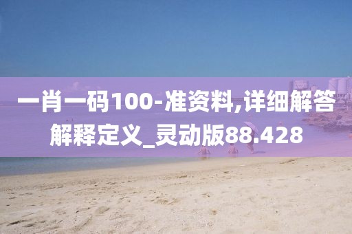 一肖一码100-准资料,详细解答解释定义_灵动版88.428
