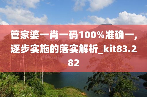 管家婆一肖一码100%准确一,逐步实施的落实解析_kit83.282