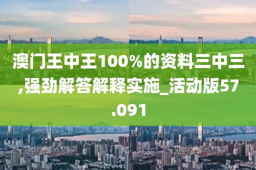 澳门王中王100%的资料三中三,强劲解答解释实施_活动版57.091