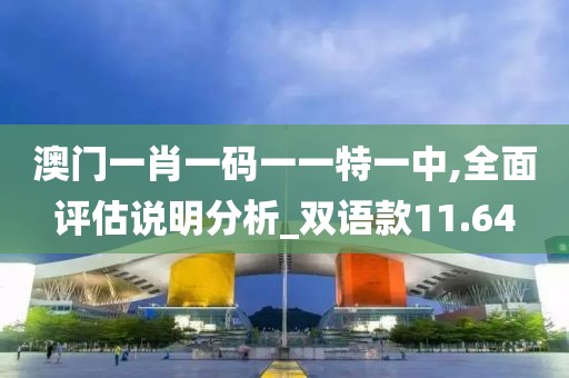 澳门一肖一码一一特一中,全面评估说明分析_双语款11.64