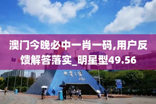澳门今晚必中一肖一码,用户反馈解答落实_明星型49.56