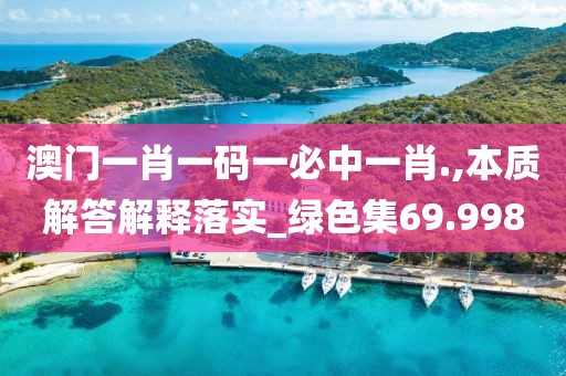 澳门一肖一码一必中一肖.,本质解答解释落实_绿色集69.998