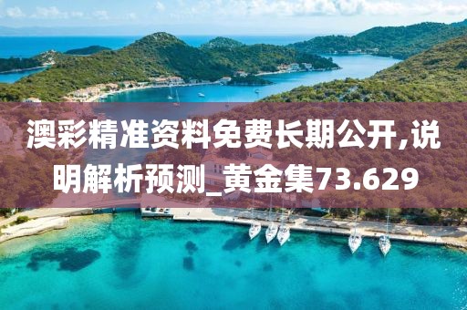 澳彩精准资料免费长期公开,说明解析预测_黄金集73.629