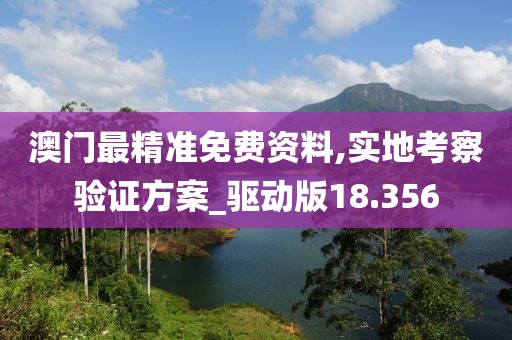 澳门最精准免费资料,实地考察验证方案_驱动版18.356