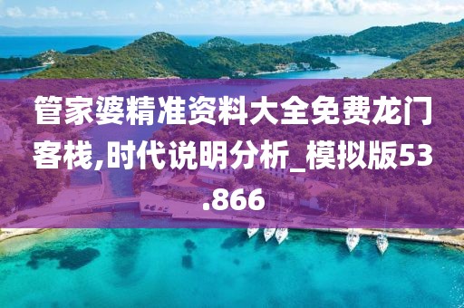 管家婆精准资料大全免费龙门客栈,时代说明分析_模拟版53.866